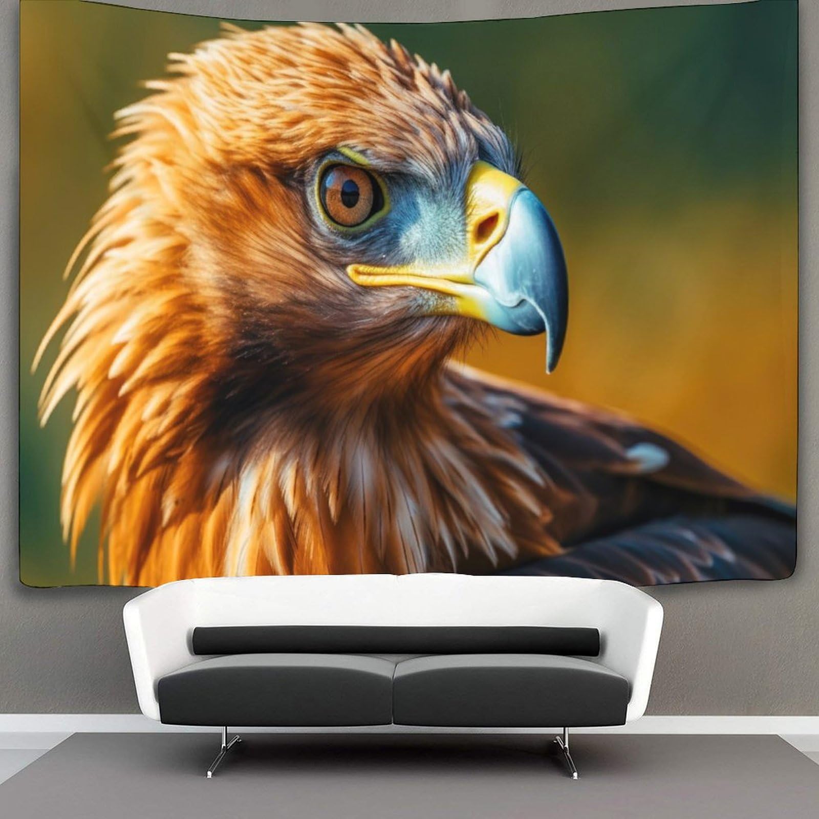 kaiyun Animal Tapestry Majestic Eagle Wall Hanging Tapestries for Bedroom Living Room Apartment Dorm Decorations Wall Art Decor 70cmx100cm
