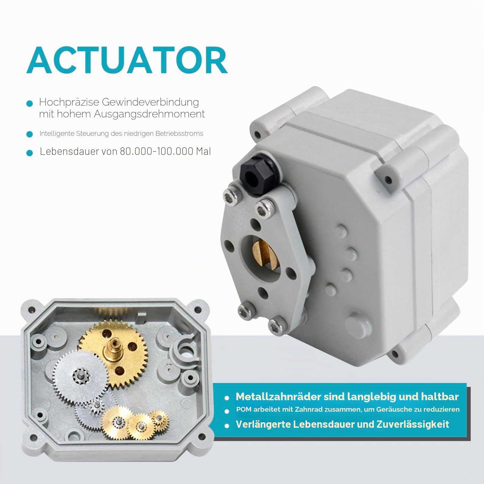 BACOENG AC110/230V 2 Wege 1/2" Edelstahl Motorkugelhahn Elektrische Zonenventil mit Stecker NC