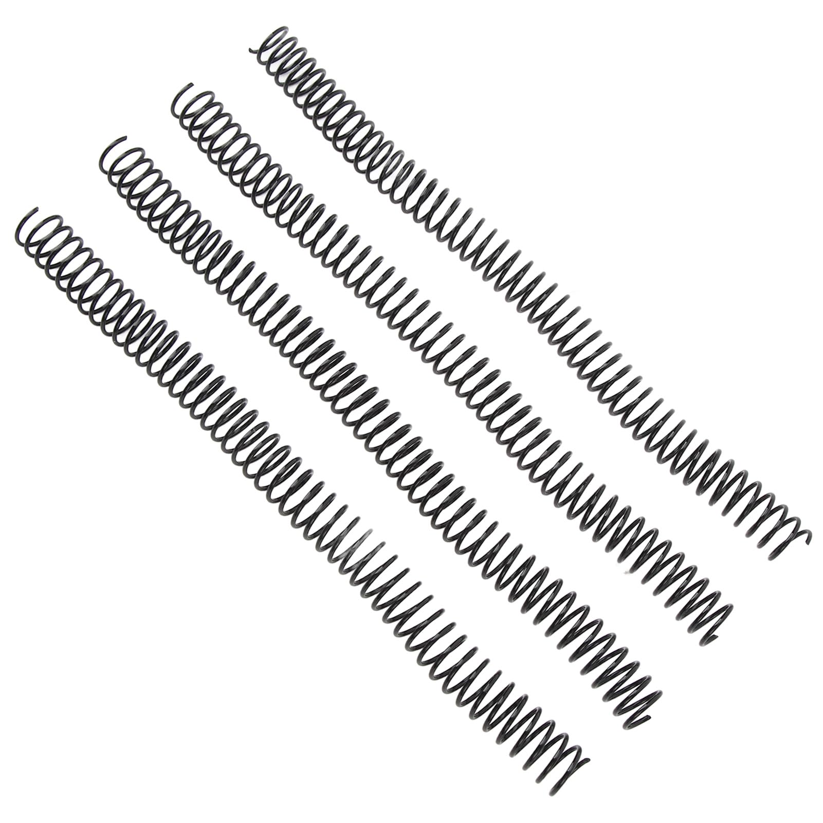Bobine di rilegatura a spirale da 16 mm, dorso di pettini di rilegatura in plastica da 100 pezzi, bobine di rilegatura con passo 4:1 per carta A4, dorso di rilegatura a spirale in (Nera)