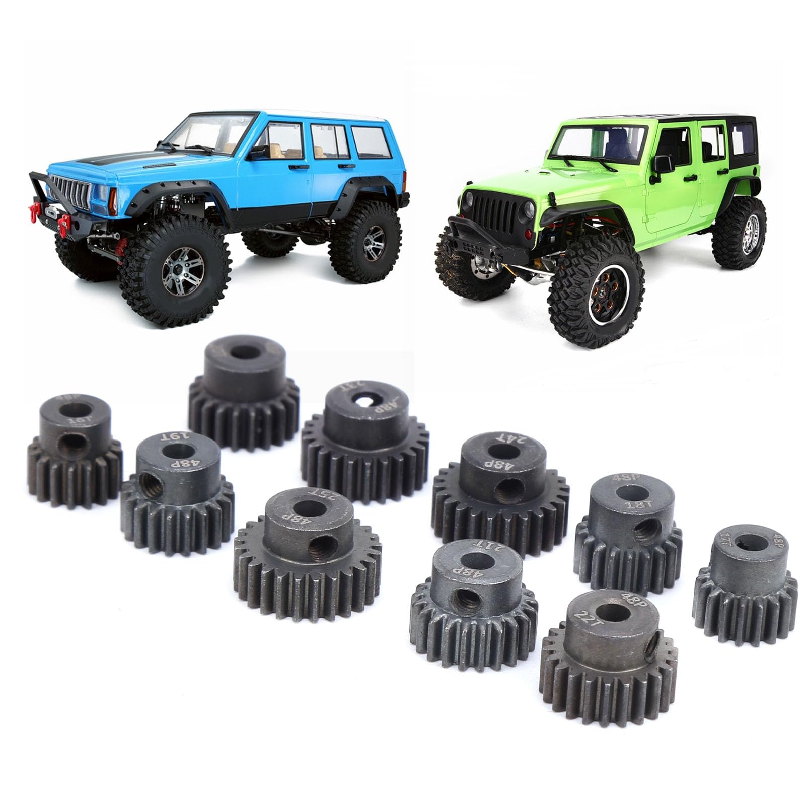 Motorzahnrad, Motorritzel 14T‑30T 48P Stahl-RC-Car-Motorzahnradritzel, RC-Motorritzel, Ersatz-Motorzahnrad, RC-Car-Motorritzel for bürstenlosen Motor(28T)(21T)