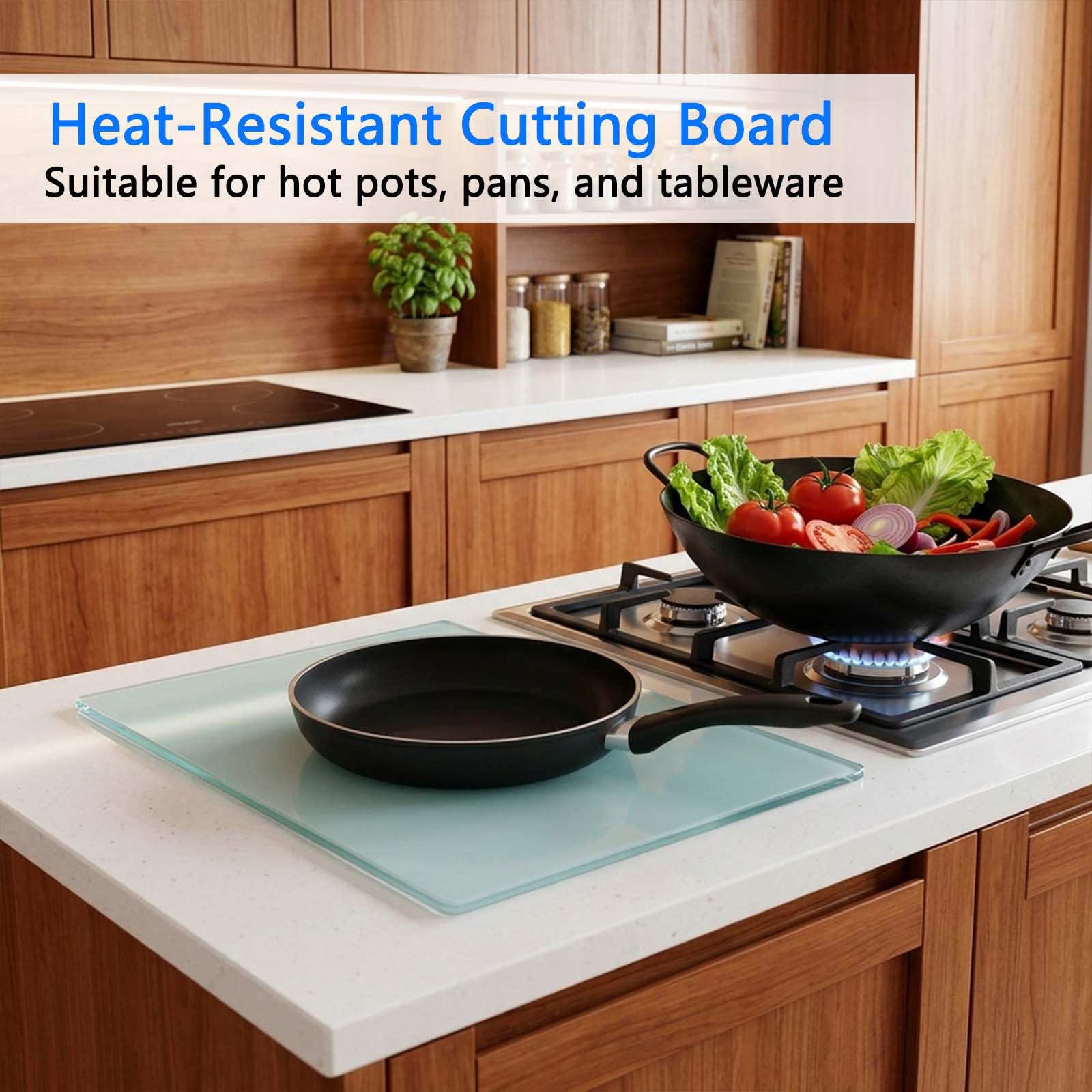 1pcs tabla vidrio templado cocina 28 * 20cm tabla cortar vidrio con patas de silicona antideslizantes tabla cortar cocina cristal seguridad e higiene tabla cutting board