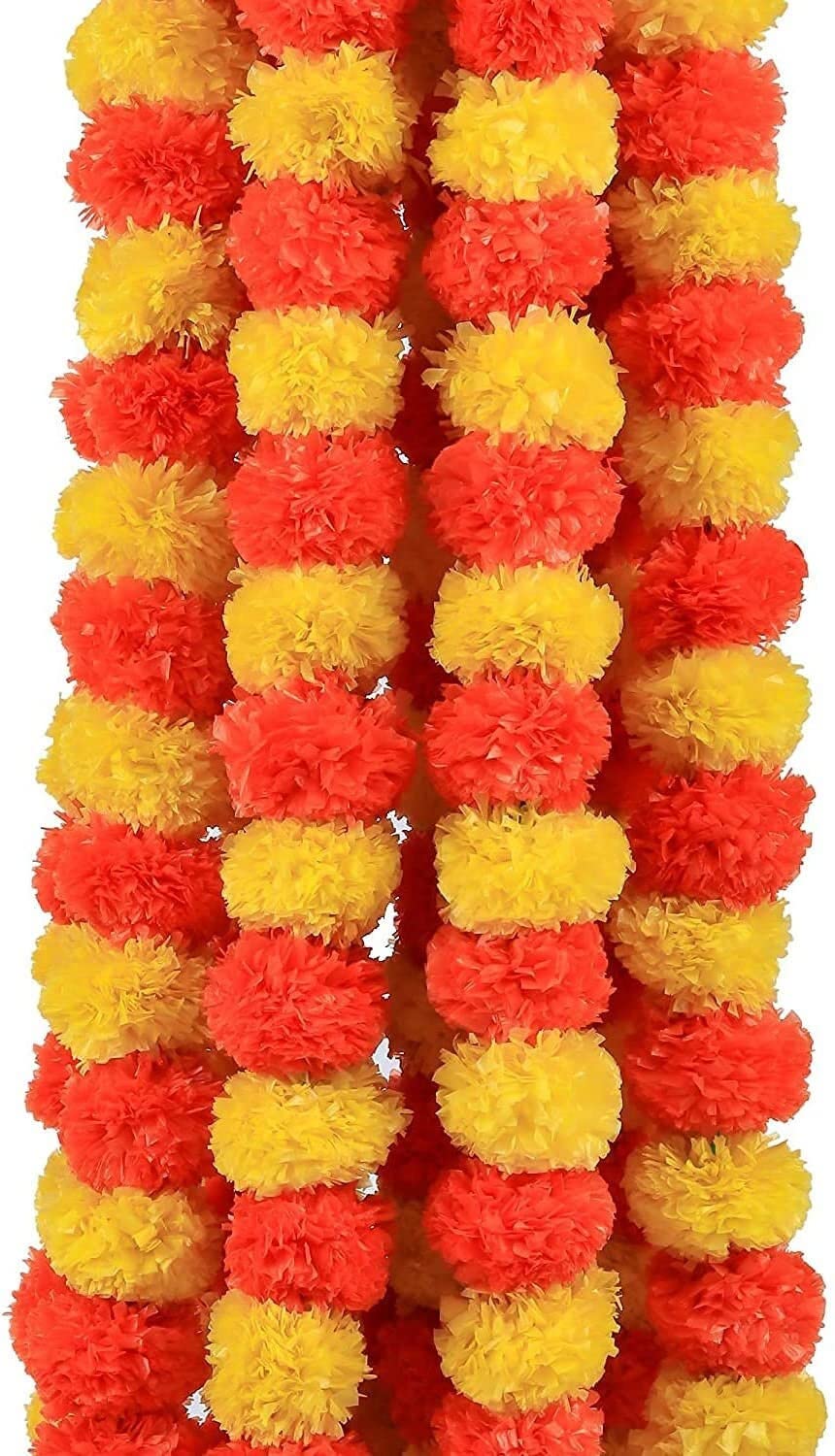 Buy KAKUMANU Artificial Marigold Flowers for Decoration Long Marigold