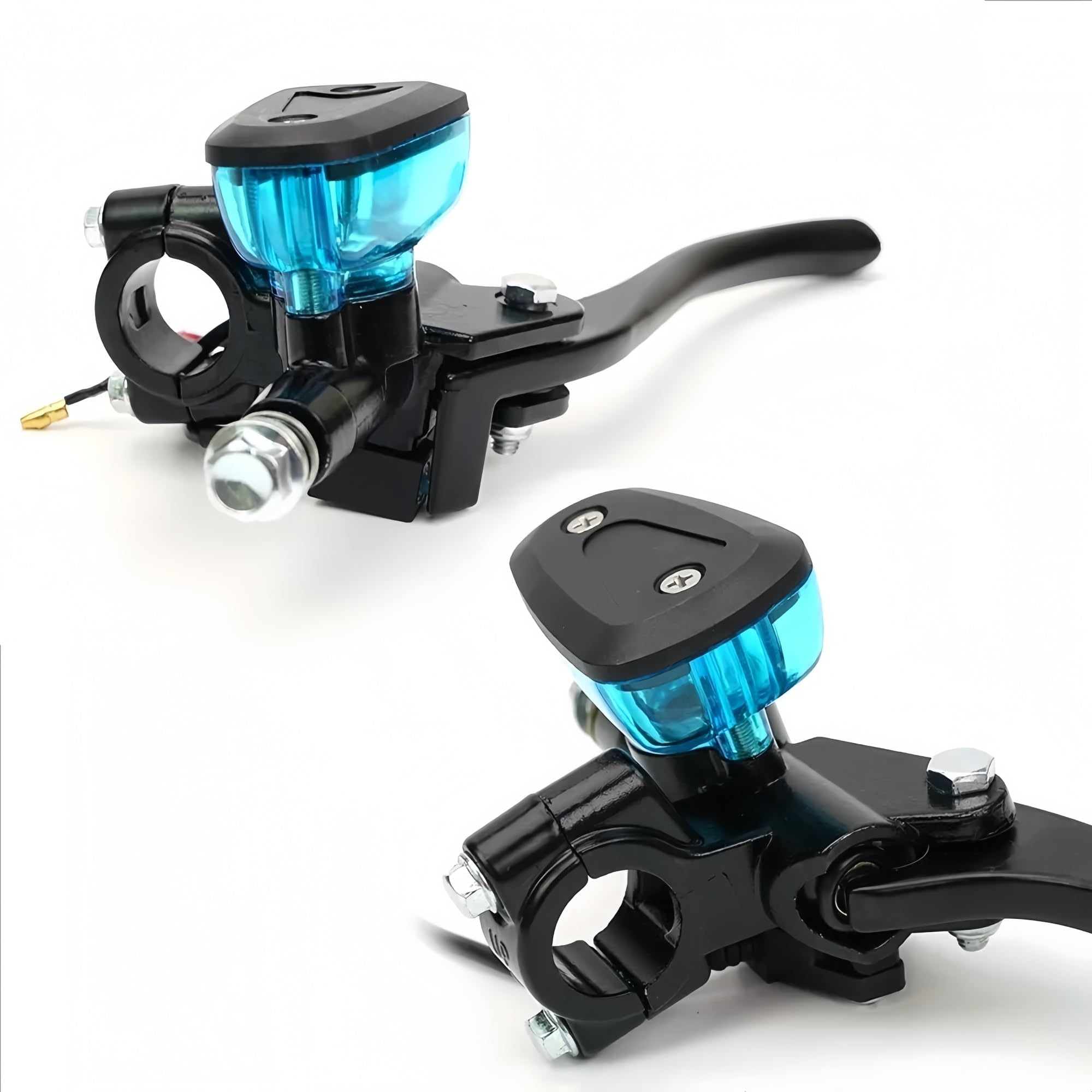 Motorradbremskupplung 22 mm 7/8-Zoll Motorrad-Hydraulikkupplungs-Bremszylinder-Hebelsatz 12,7(Left 1Pcs)