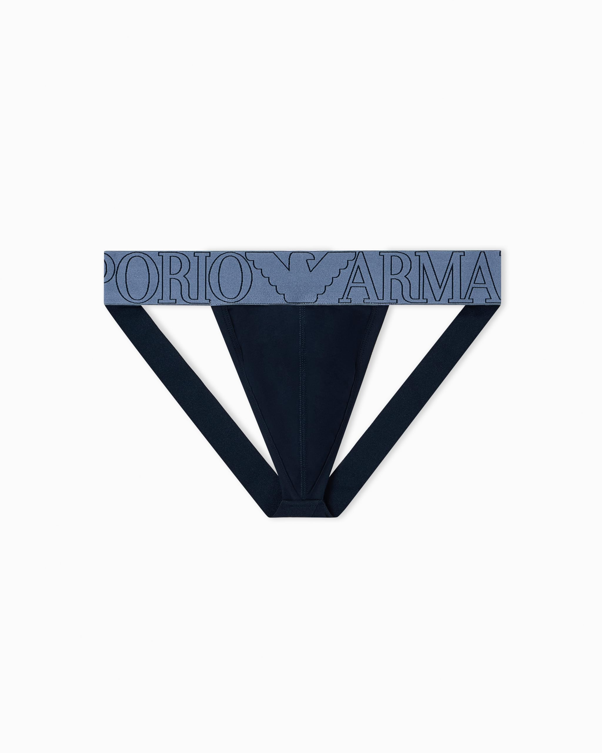 Emporio Armani Herren MEGALOGO Thong Panties, Blau, XL, blau, XL