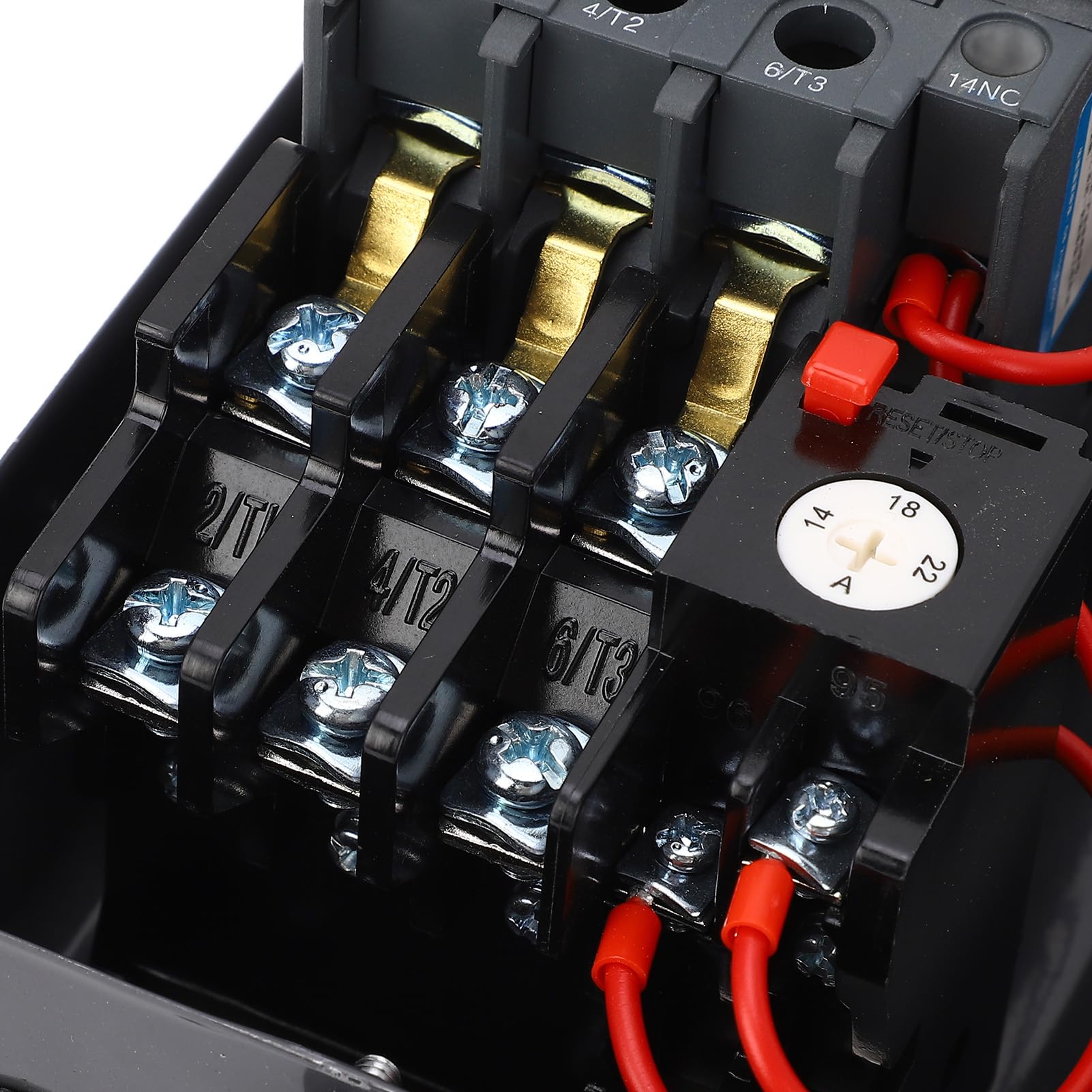 Yctze Interrupteur de Commande de Démarreur de Moteur électrique Magnétique, 7,5 Kw, 3 Phases, 380V, 14-22A, pour Compresseurs et Pompes