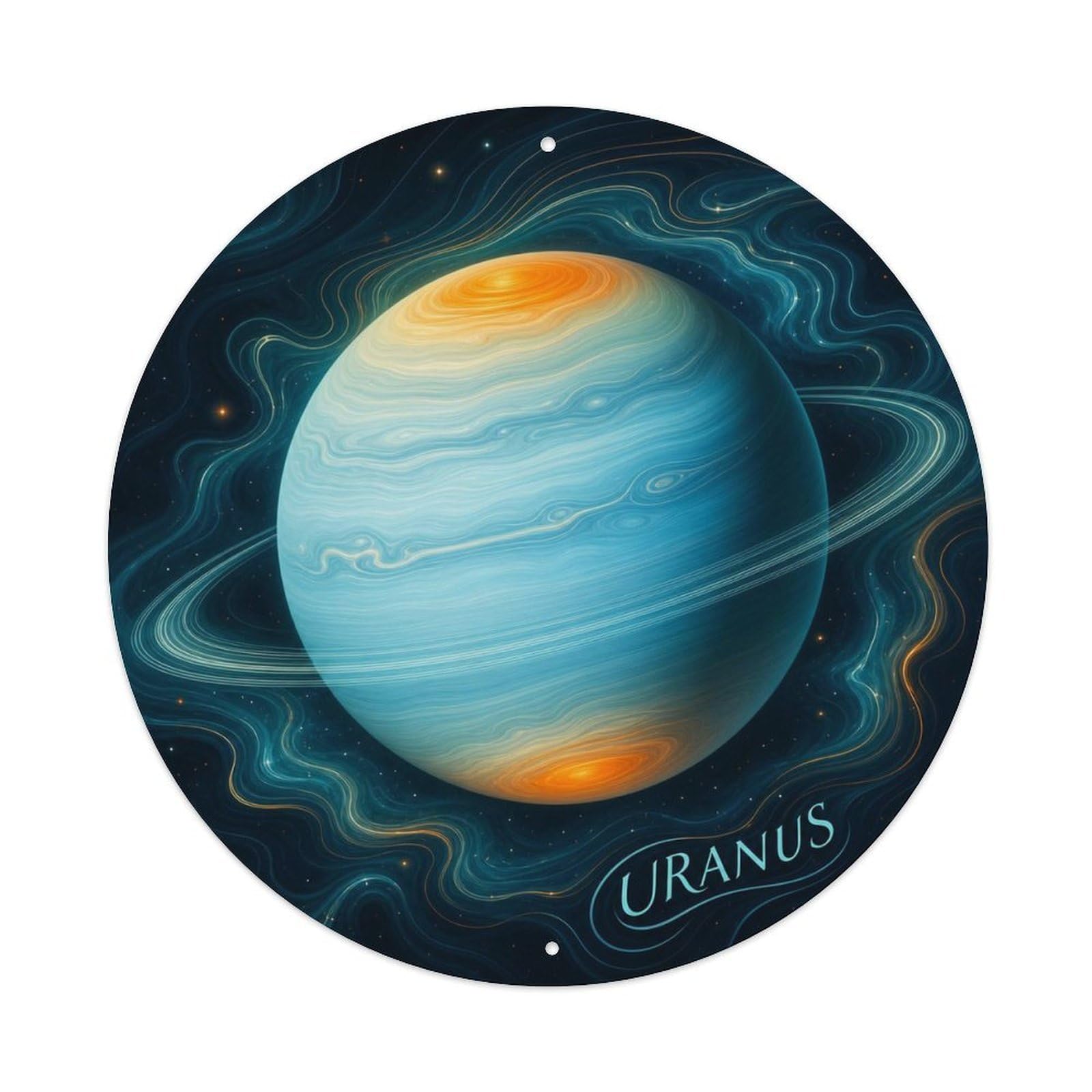 Astronomy Uranus Ice Giant Space Exploration Metal Tin Sign