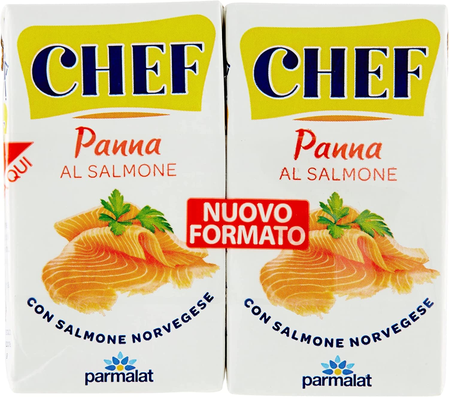 6x Parmalat Panna Chef al Salmone Sahne Kochcreme creme mit Lachs 2x125ml