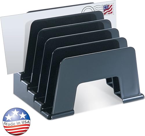 Miniatura 2 de Officemate Clasificador de inclinación de plástico reciclado de 5 compartimentos (OIC26002)