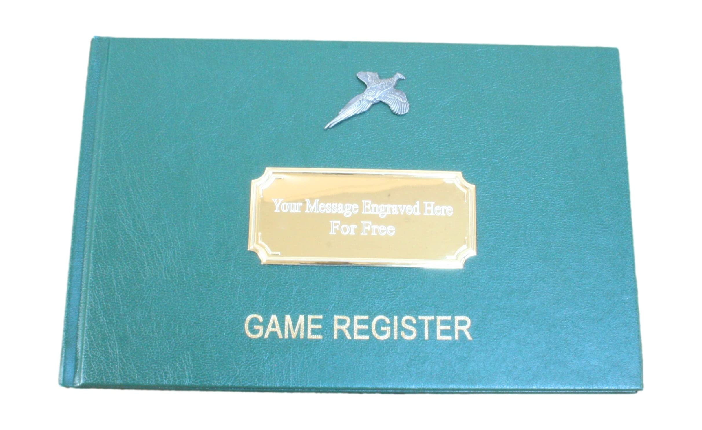Gamekeepers Cottage gifts Pheasant Game Bird Record Book Custom Shooting Register Gamekeeper Gift Free Engraving 268