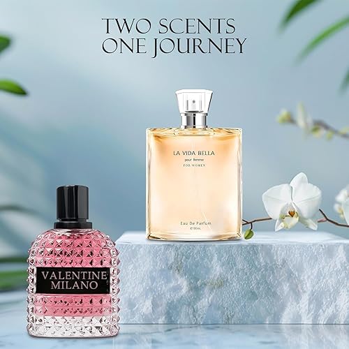Miniatura 3 de Valentine Milano - Conjunto de perfume para mujer y La Vida Bella, 3.4 onzas, fragancias de larga duración, paquete de 2
