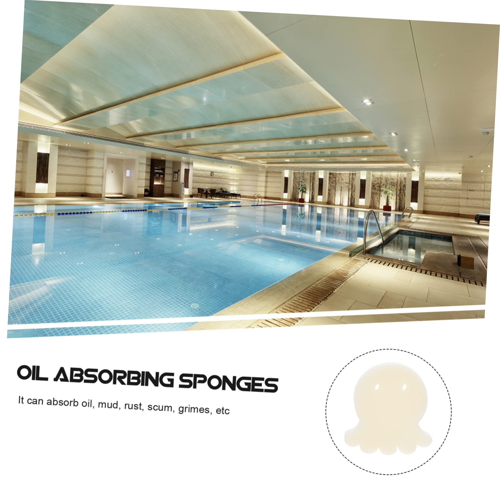 PartyKindom 48stücke Cartoon Tierförmige Poolölschwämme Hochwertige Saugfähige Filter Für Schwimmbäder Und Spas Einfach Wiederverwendbar Ölabsorbierend Langlebig