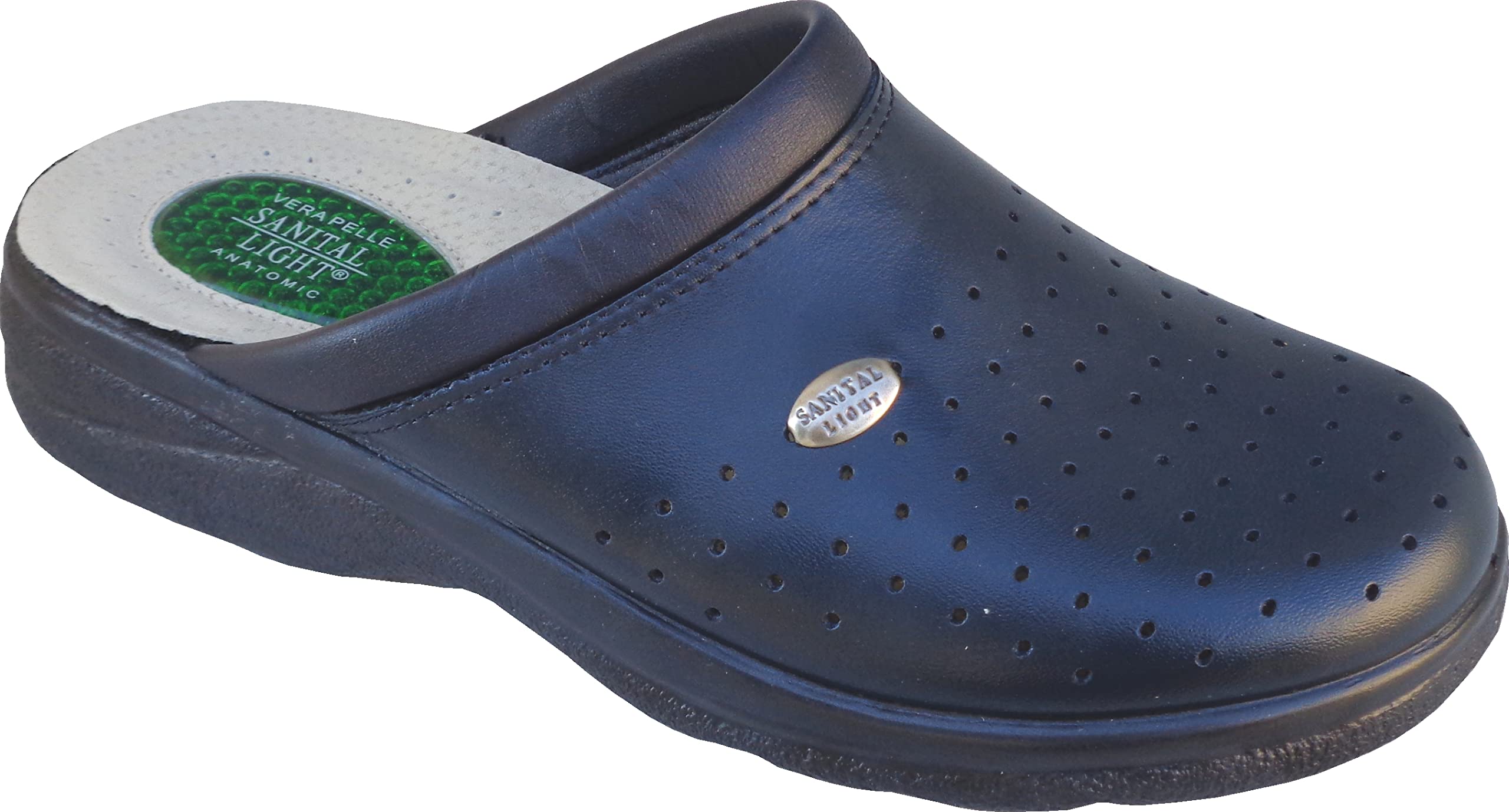 Sanital Light 1750 - Zueco DE Hombre con Tacon DE Gel Absorbente Y Plantilla Anti-Shock