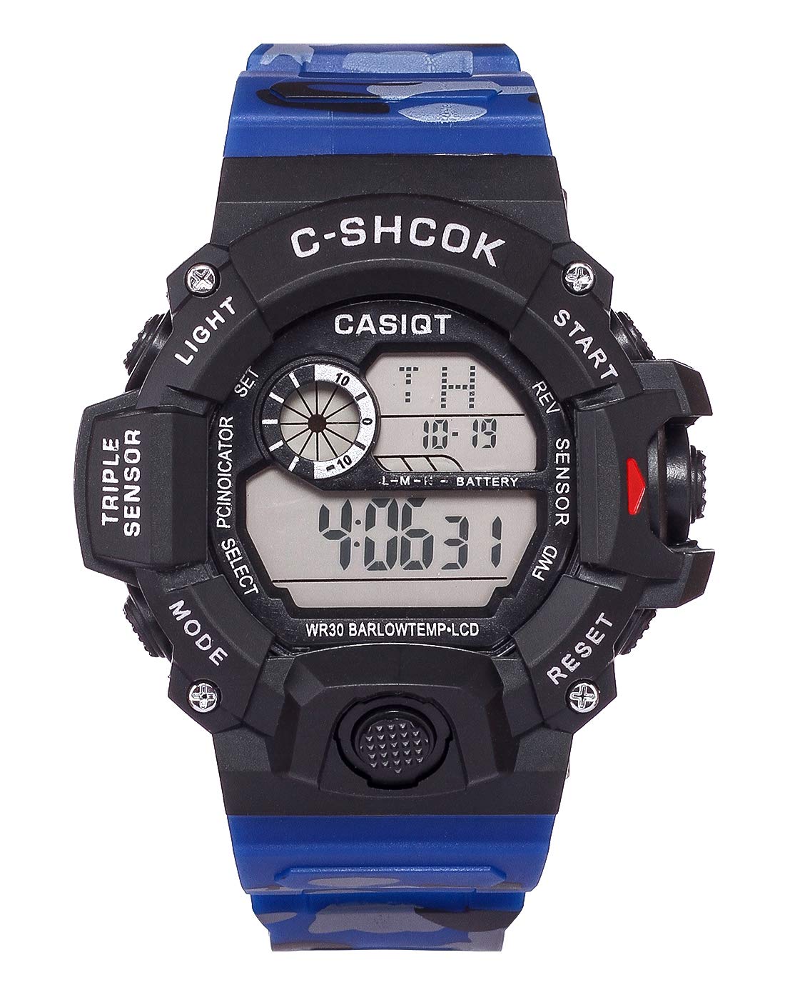 SELLORIA Digital Sports Multi Functional Black Dial Watch for Mens Boys Kids (Blue) (B0BFHXQLM9) Amazon Price History, Amazon Price Tracker