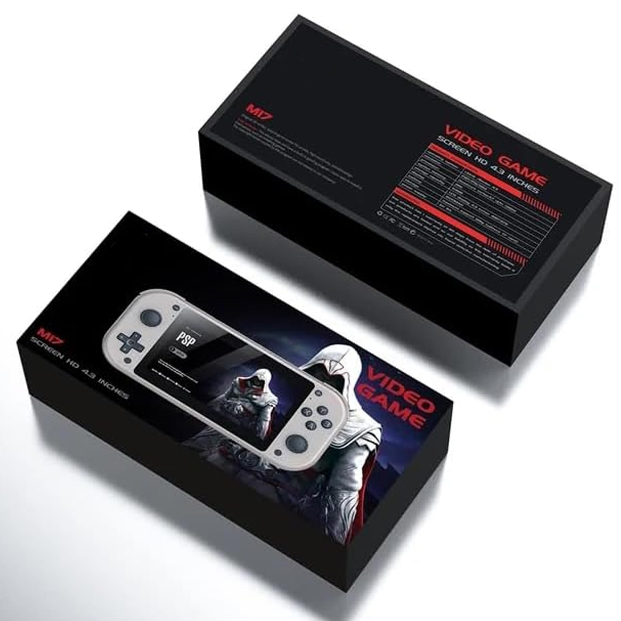 XIXIMENG M17 64G 20000 Games Retro Handheld Game Console Emuelec System 4.3 Inch LCD Screen Video Gaming Console