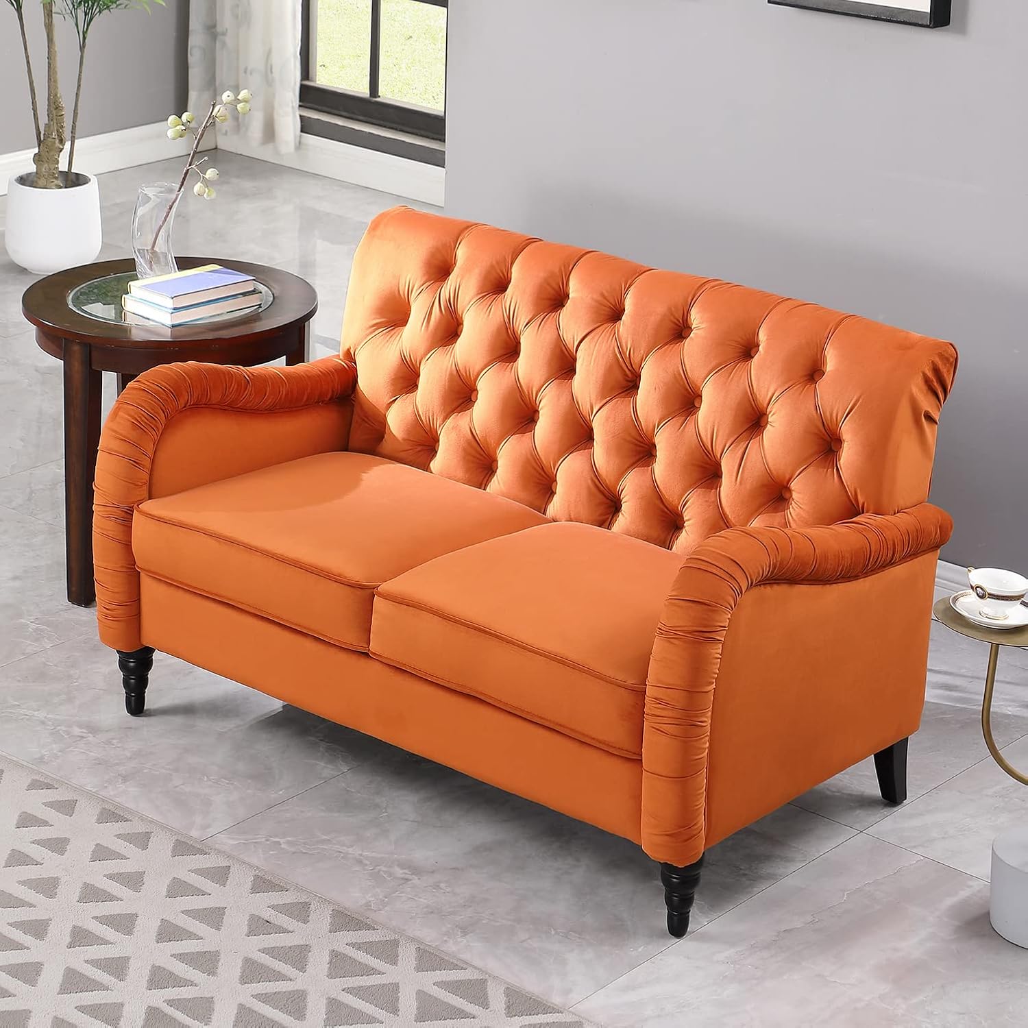 Velvet Loveseat Sofa for Living Room,54.72" Modern Sofa