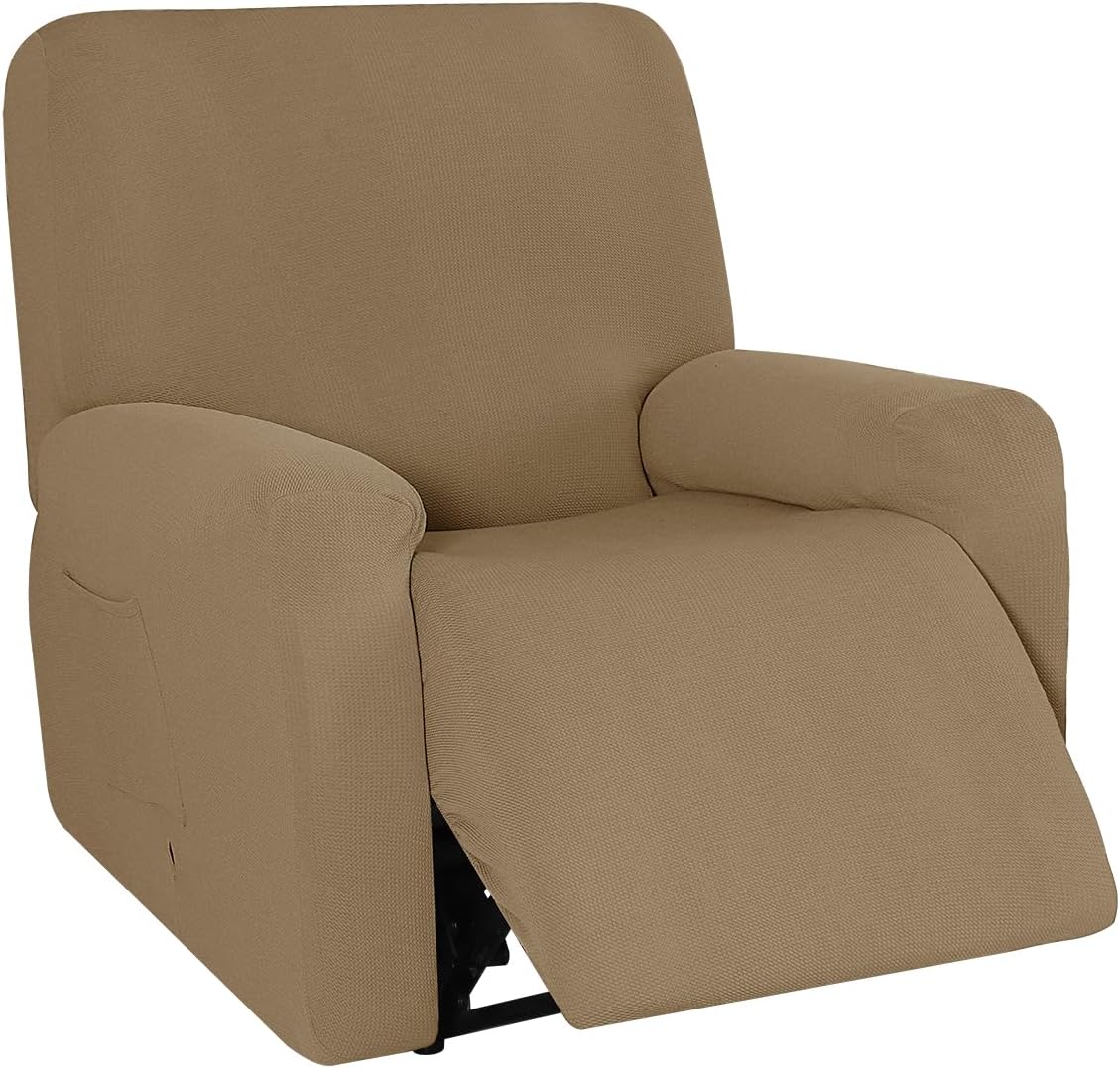 ULTICOR Jacquard Design, 4Piece, 1 Seat Recliner Cover, Reclining Chair Covers for