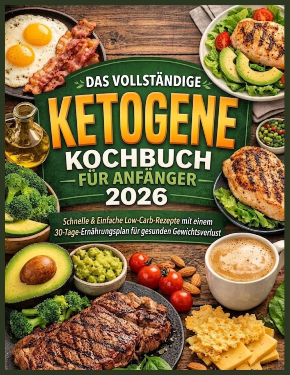 Das Vollständige Ketogene Kochbuch Für Anfänger 2026: Schnelle und einfache kohlenhydratarme Rezepte mit einem 30-Tage-Ernährungsplan für gesundes Abnehmen