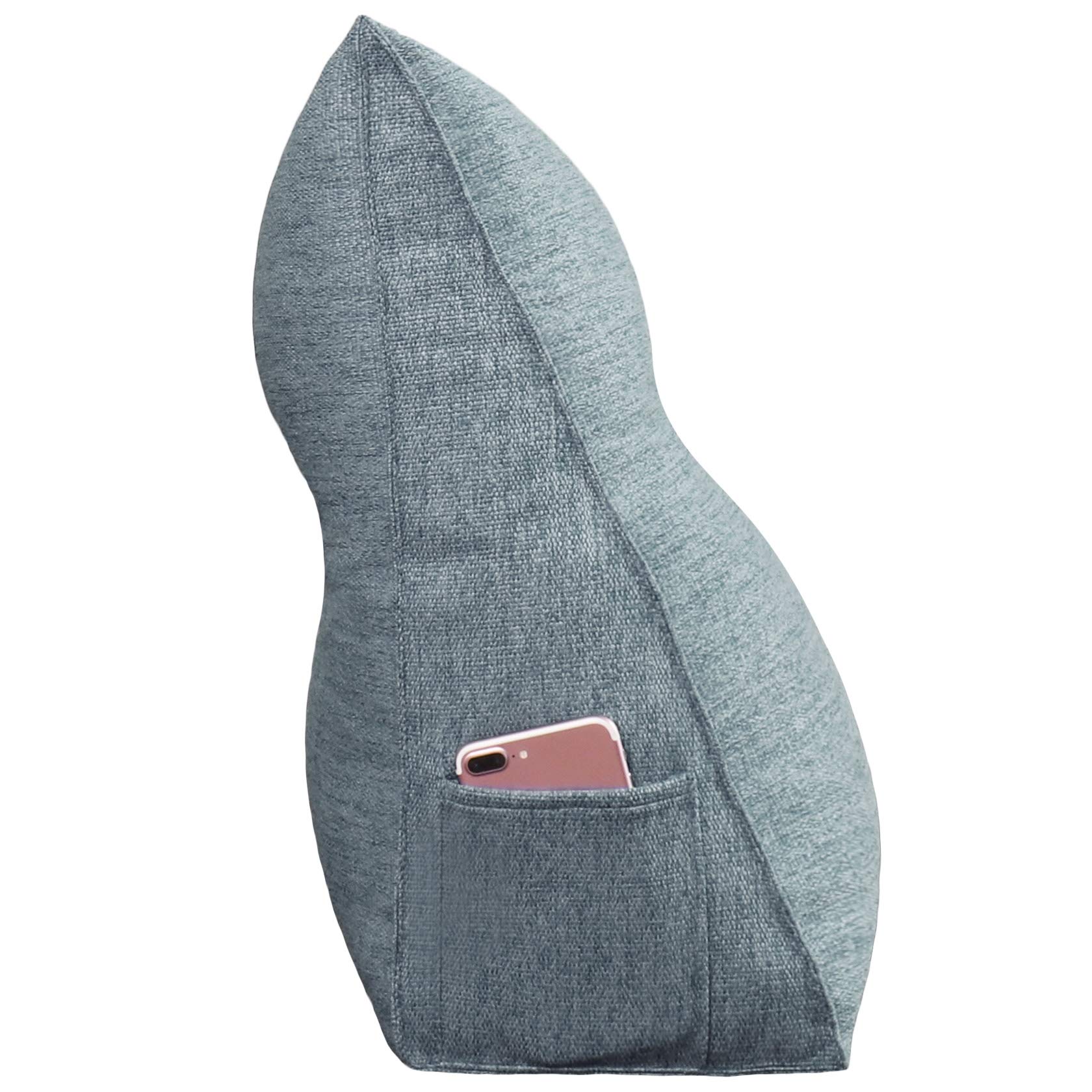 Kopfteil Kopfkissen Hohen Rückenlehne Kissen Hohen Rückenlehne Kissen Rückenlehne für Bett Perfekt AlsKissen Zum Fernsehen und Lesen Gibt Es in Vielen Größen Grau 120 cm