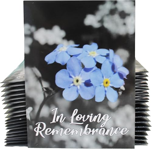 Paquete de 20 semillas prellenadas ''in Loving Remembrance'', recuerdos funerarios para invitados, servicios conmemorativos, celebración de la vida,