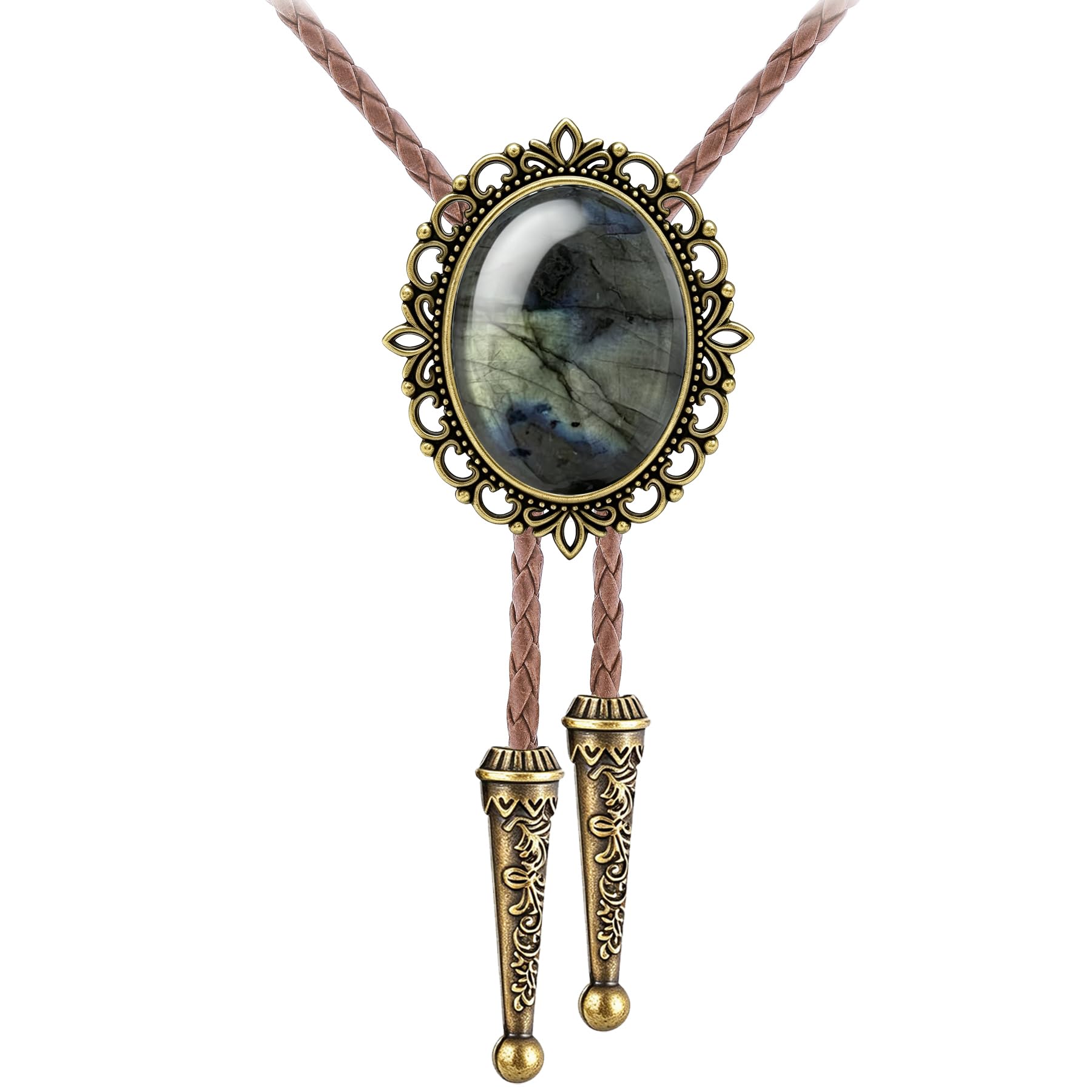 GelConnie Bolo Tie for Men Women Vintage Western Cowboy Necktie Adjustable
