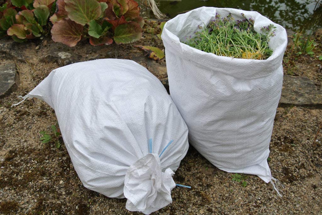 100 sacchetti in tessuto premium, 300 x 600 mm, volume 10 kg, sacchi a nastro, sacchi per cereali, sacchi di sabbia, sacchi da giardino rinforzati, sacchi per legna da ardere, resistenti alla raggi UV