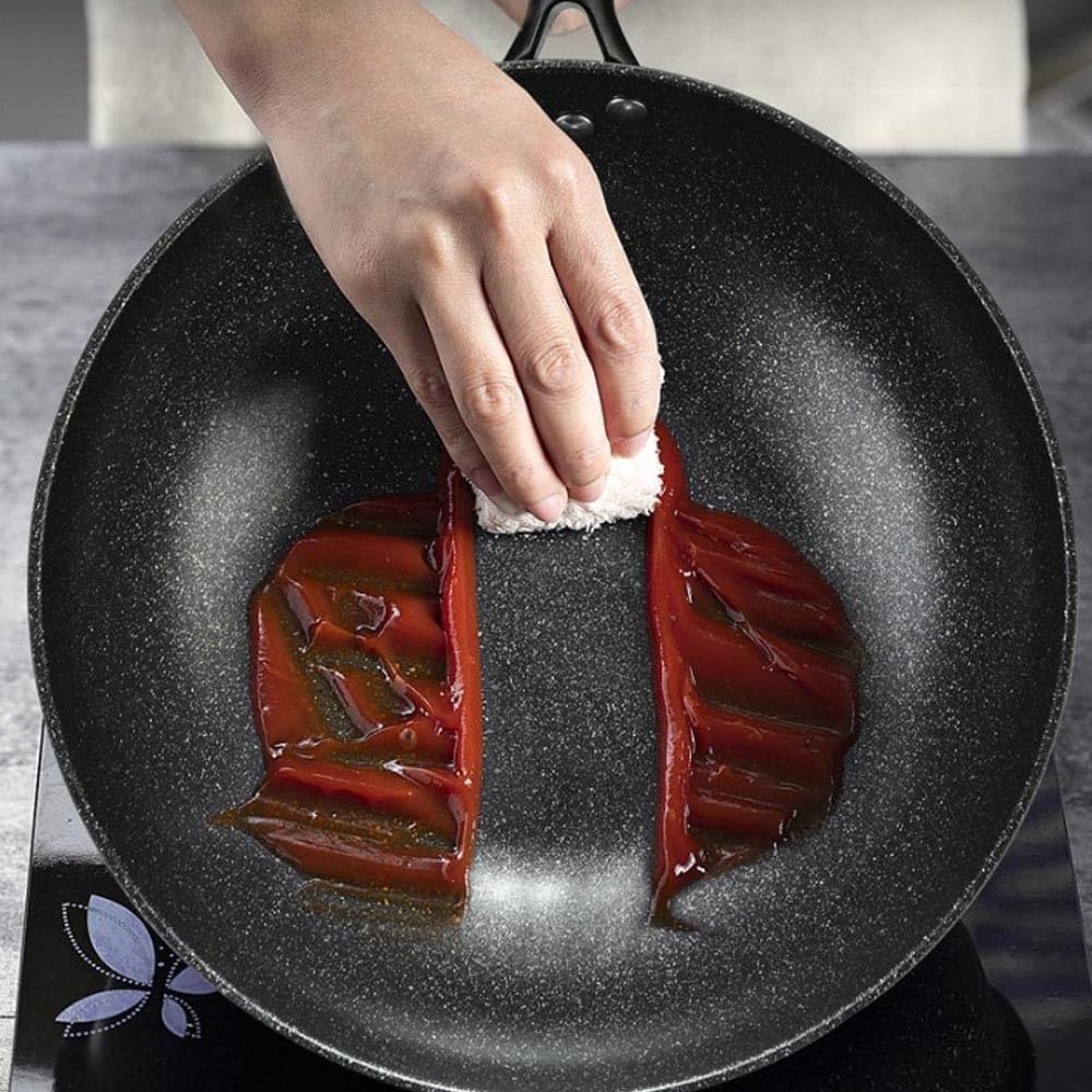 Woks und Pfannen zum Braten, antihaftbeschichteter Wok und Pfanne mit Deckel, 32 cm (12,6 Zoll) kratzfester Wok aus feinem Eisen, runder chinesischer Wok ohne Chemikalienbeschic,