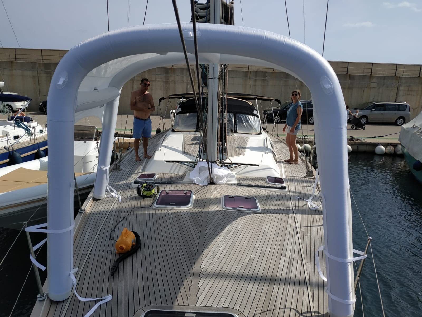 Bimini Tente de Parasol Gonflable pour Le Bateau Decktent (M)