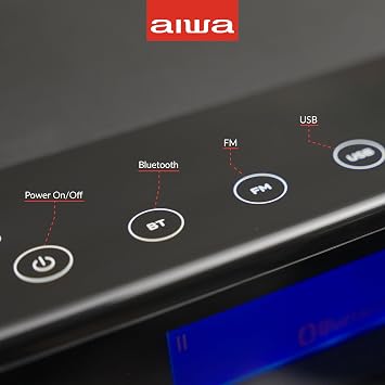 Aiwa - Portable Bluetooth Speaker, 200W RMS, Deep Bass Subwoofer