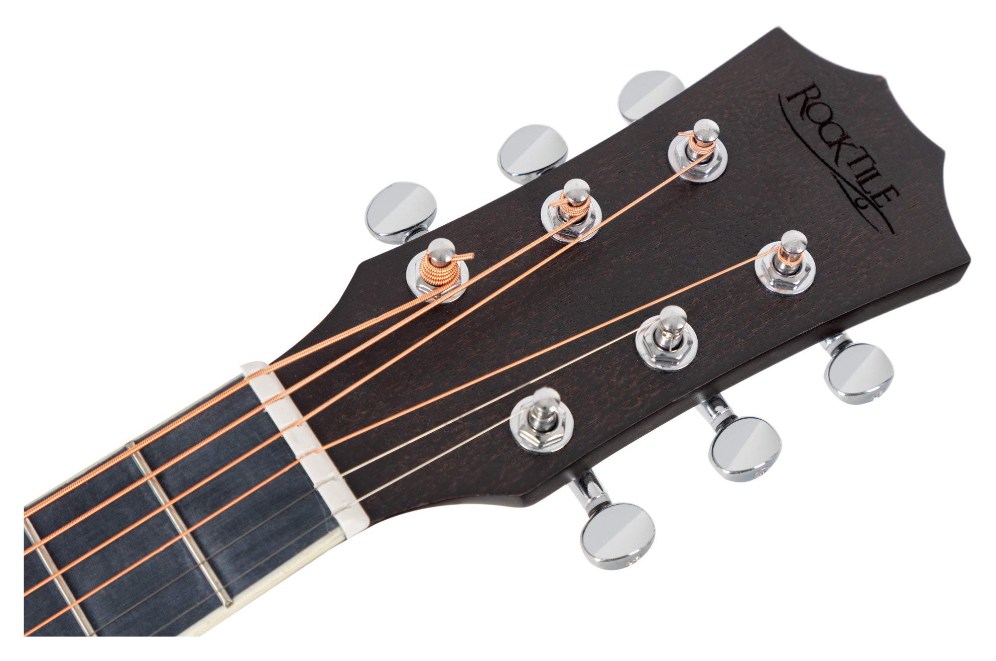 Rocktile G-10 BK Guitarlele Noir - Guitare Western format voyage - Table : Cèdre - Fond & éclisses : Acajou - Manche : Okoumé - Mensure : 51 cm - Finition pore ouverte noire