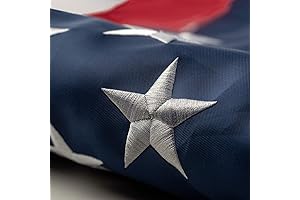 American Flag, 3x5 FT Outdoor Embroidered, Embroidered Stars, Durable, Brass Grommets, Most Durable