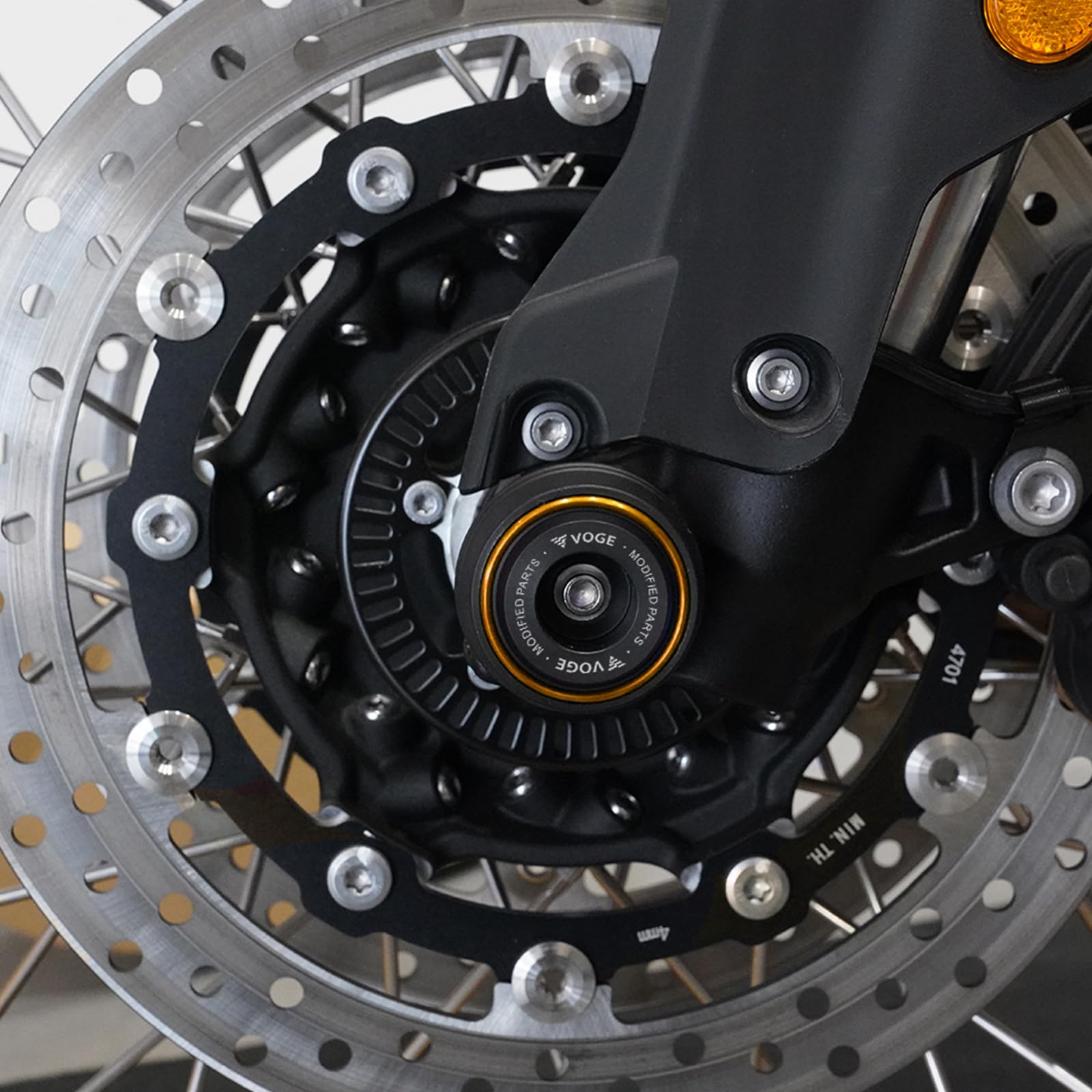 Passend Für VOGE DSX 900 525 625 Zubehör Motorrad Hinterrad Vorderachse Sturzpads Fallschutz Radschutz Gold