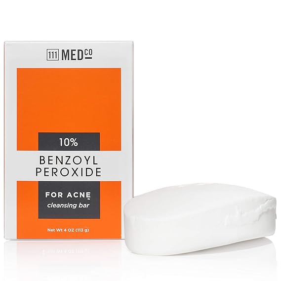 111MedCo 10 Benzoyl Peroxide Acne 4oz. Soap Bar Beauty