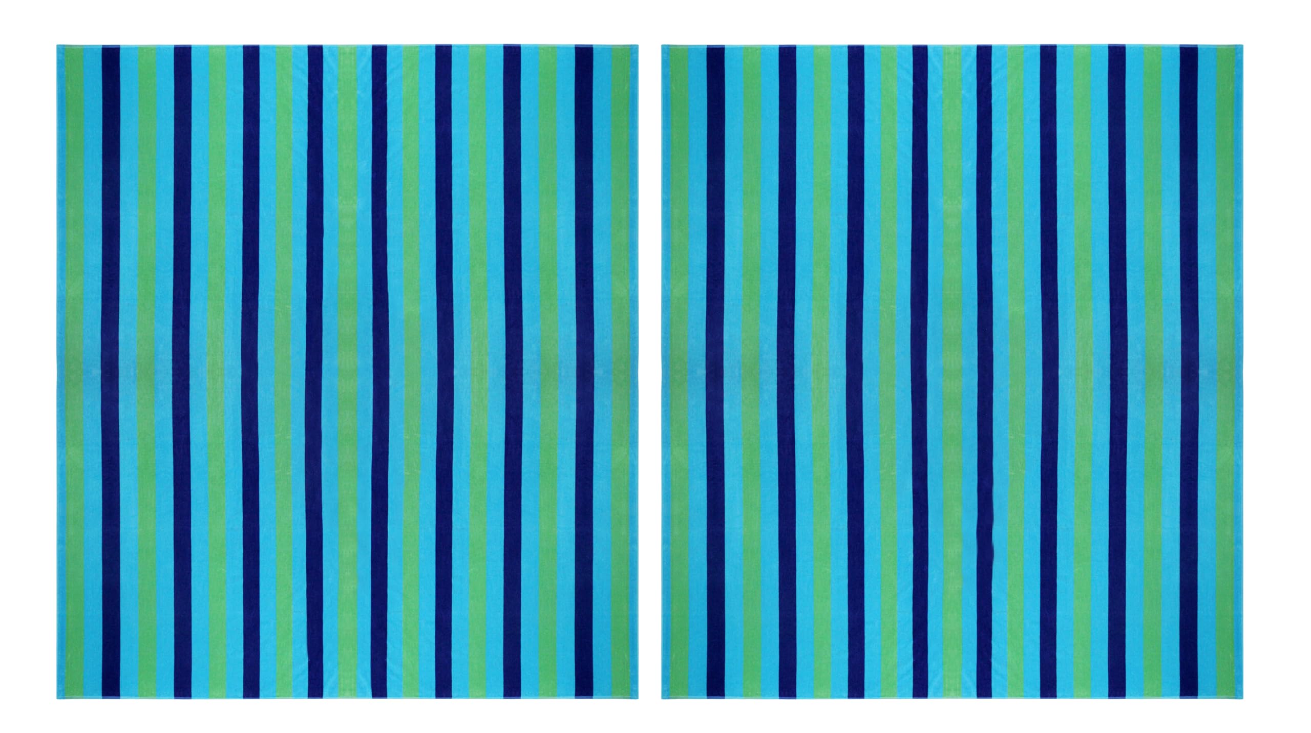 COTTON CRAFT Oversized Extra Wide Beach Towel for Two - 2 Pack - 58x68 Big & Huge XL Beach Blanket Towel - 100% Cotton Velour - Pool Picnic Bath Plush