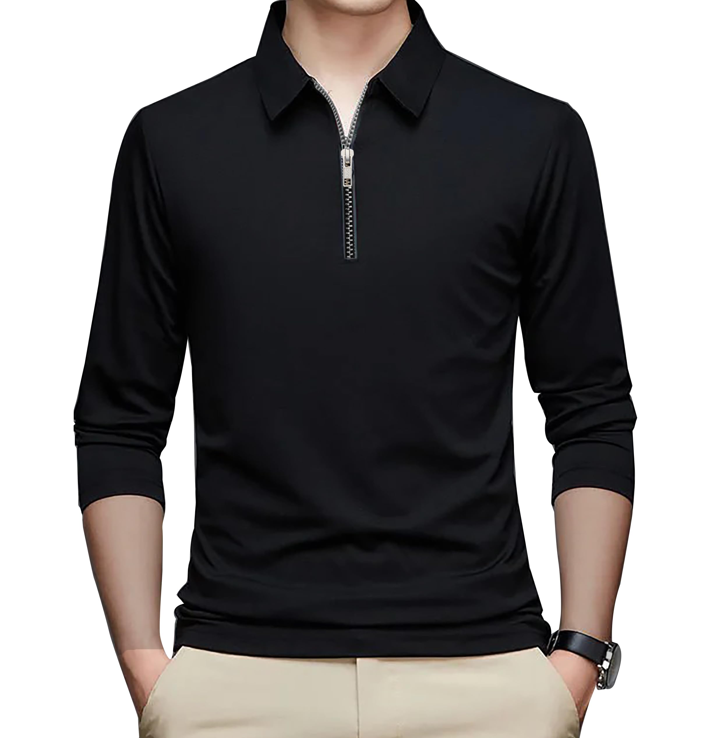 jugular Men's Cotton Full Sleeve Regular Polo Neck T-Shirt-picture-25