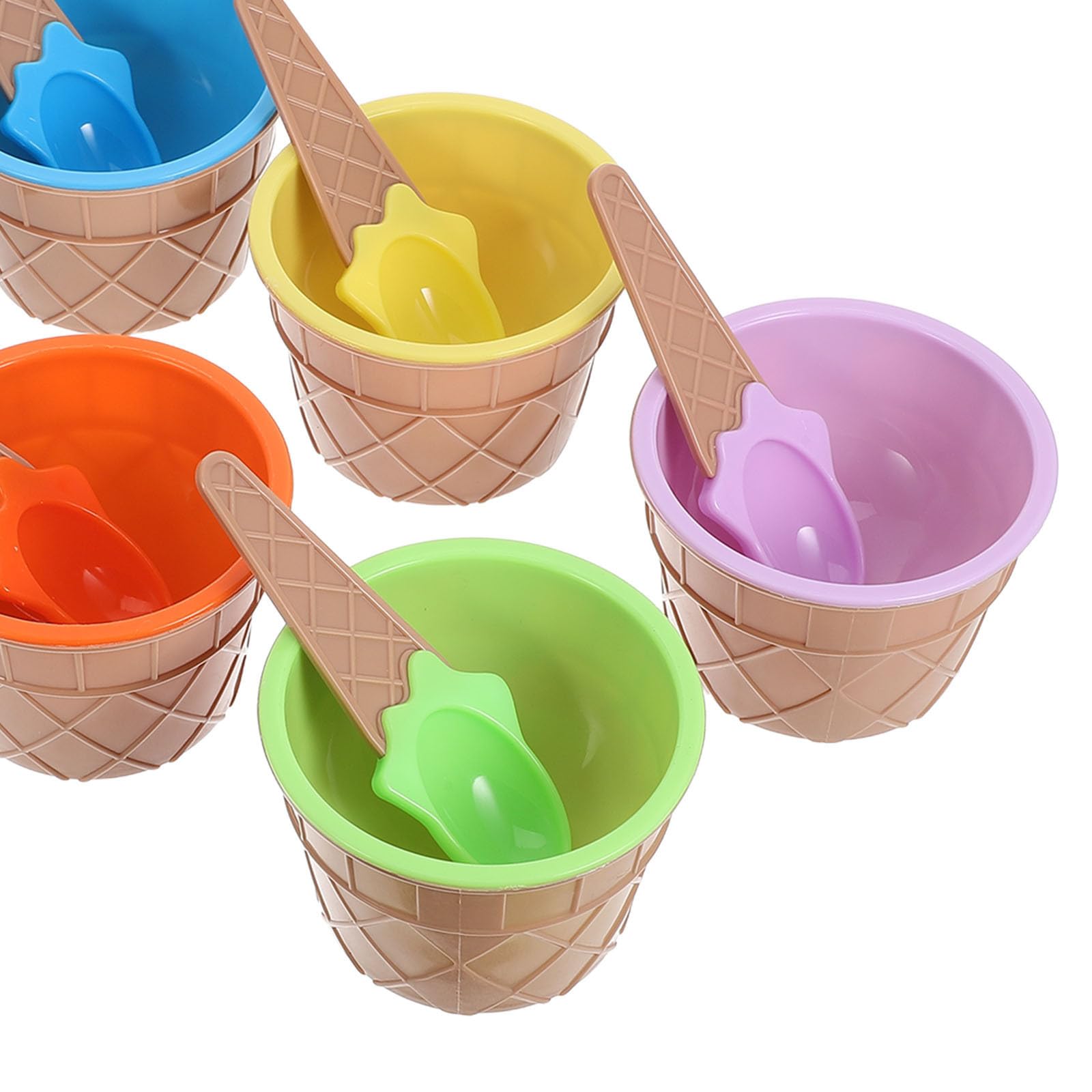 Hemobllo Ensemble de 24 Coupes à Glace en Plastique Réutilisables