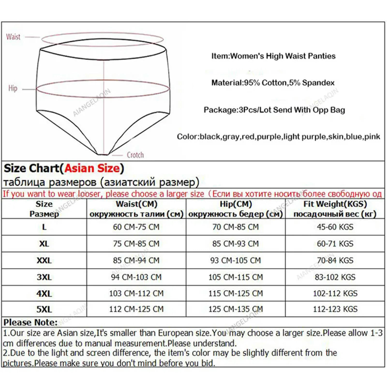 Ropa Interior Mujer Bragas De Talla Grande para Mujeres Ropa Interior Abdominal De La Cintura Algodón De Algodón Sin Costuras Apturas Sexys para Mujeres-CG-bhuizi-l