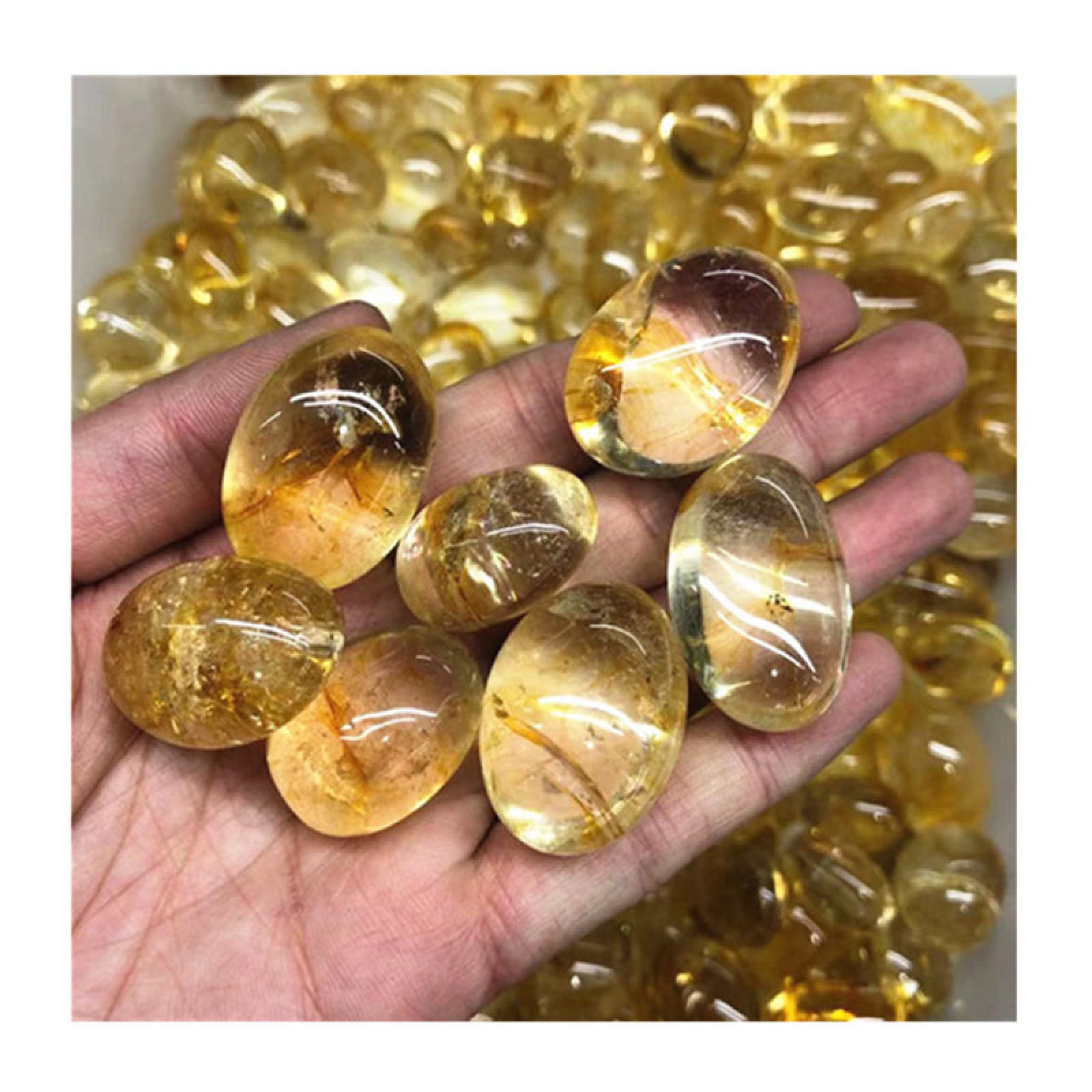 Cristaux de Citrine pour raviver une pièce sombre, pierres précieuses polies déco chambre 300g
