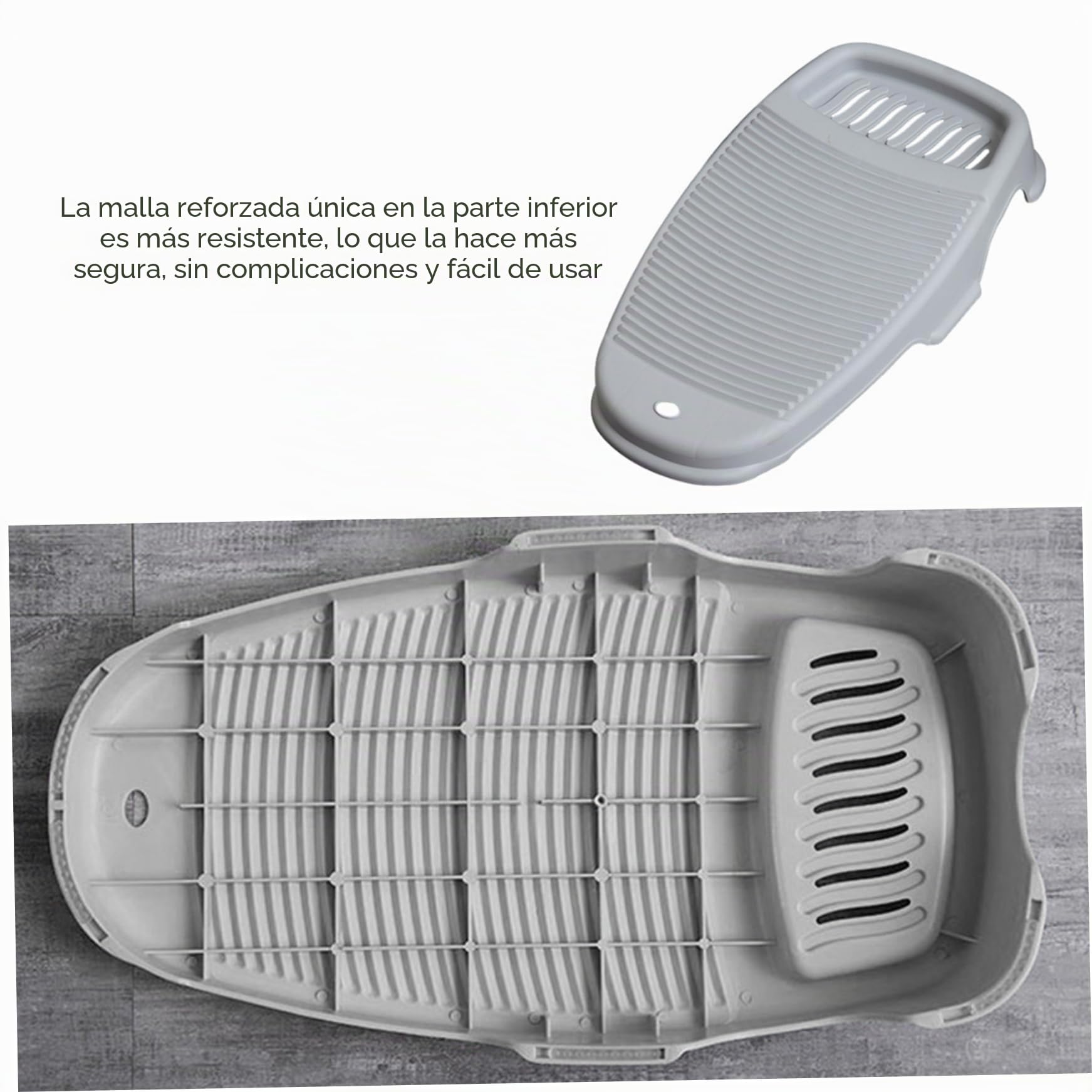Tabla de lavar, tabla de lavar, tabla de lavar a mano, tabla de lavar de plástico antideslizante para ropa, tabla de fregar con soporte para jabón para lavandería, herramienta de lavado de manos, tabl