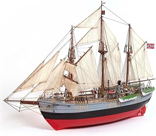 EarthMark OcCre FRAM Artic Explorer 1:85 Scale Wooden Ship Construction Model 12011 Adult Assembly Required (Model only - No Paint)