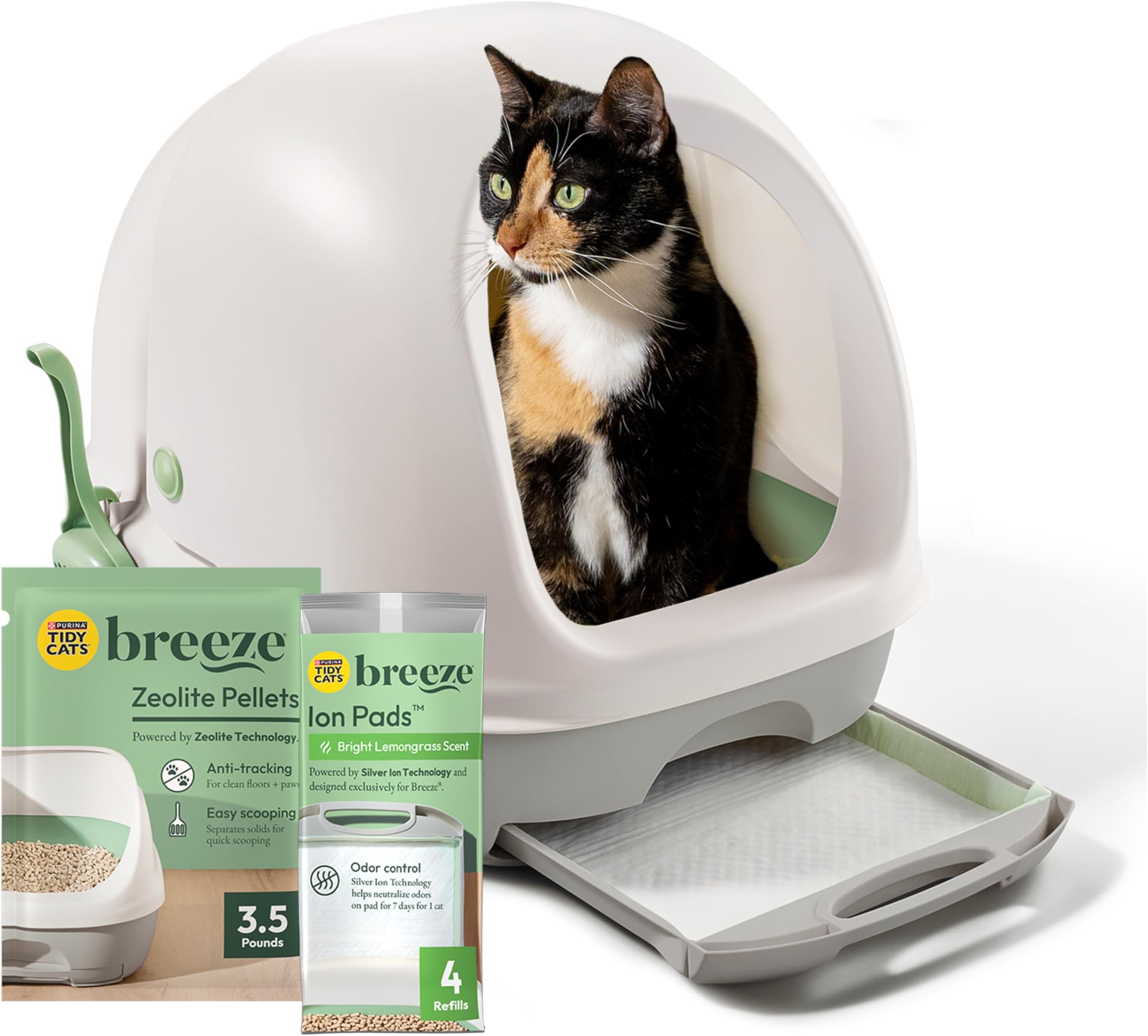 Tidy Cats Breeze Hooded Litter Box System