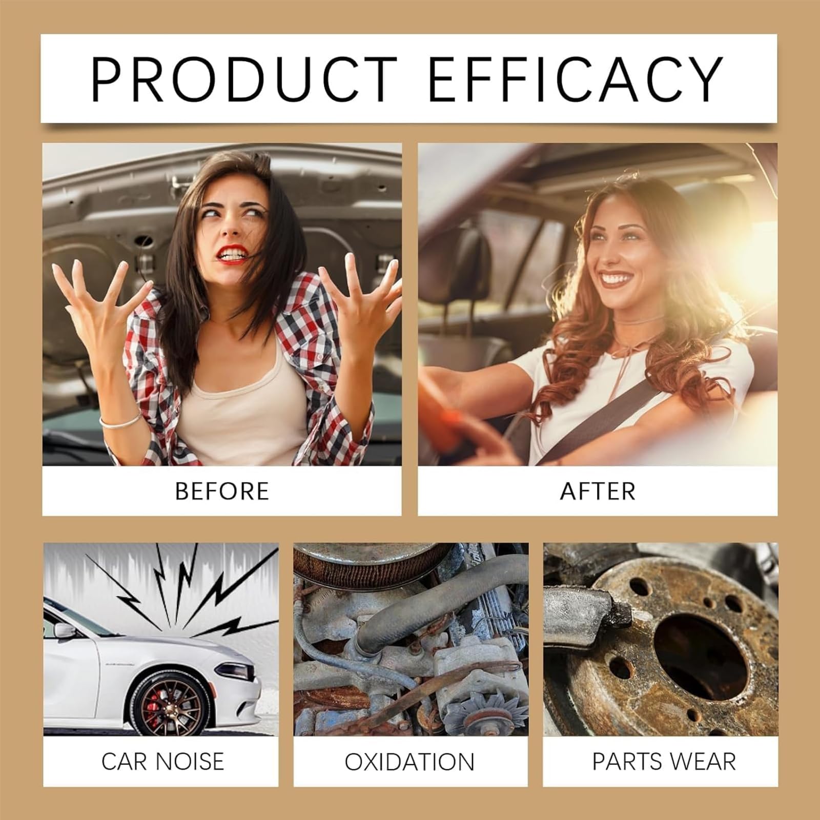 Engine Carbon Removal Repair Agent, Aneedtools Highly Effective Engine Anti-Wear Protectant, Noise Reduction and Anti-Shaking, Improving Fuel Efficiency and Power. (3pcs)