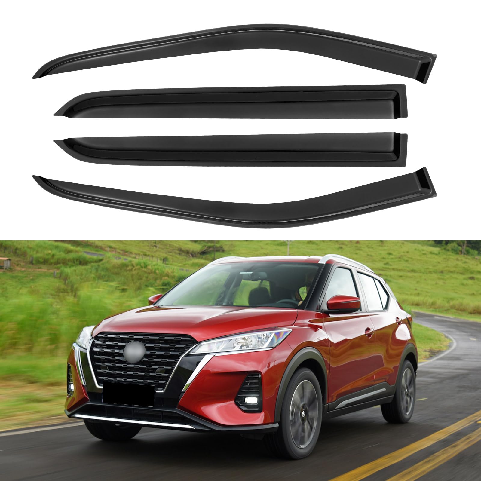 YQAUTEC Window Visors Rain Guards for YD-272-P