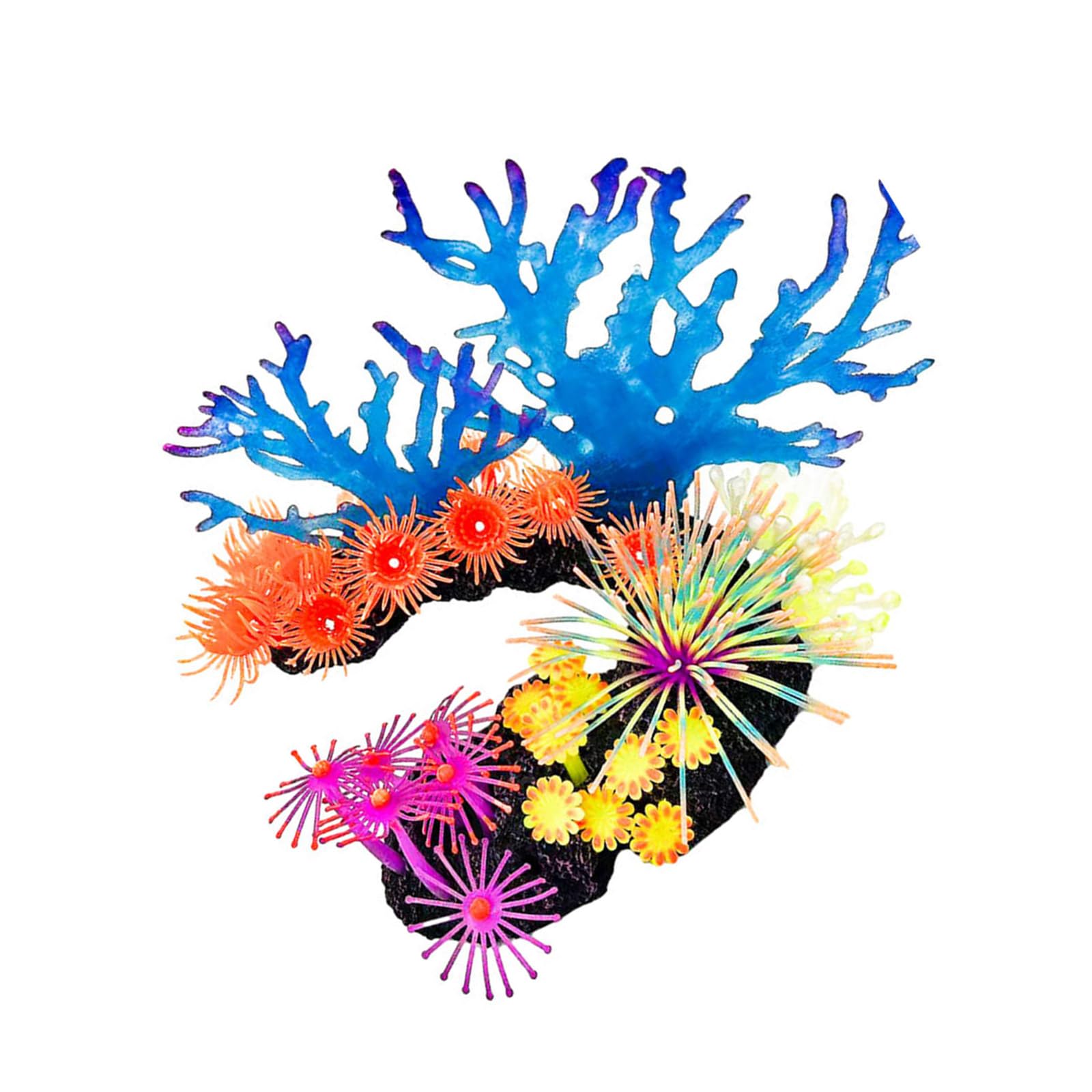 NEWFT Fishtanks Decoration Life Like Coralreef Aquariums Display Fishtanks Ornament Saltwater Landscaping Ornament