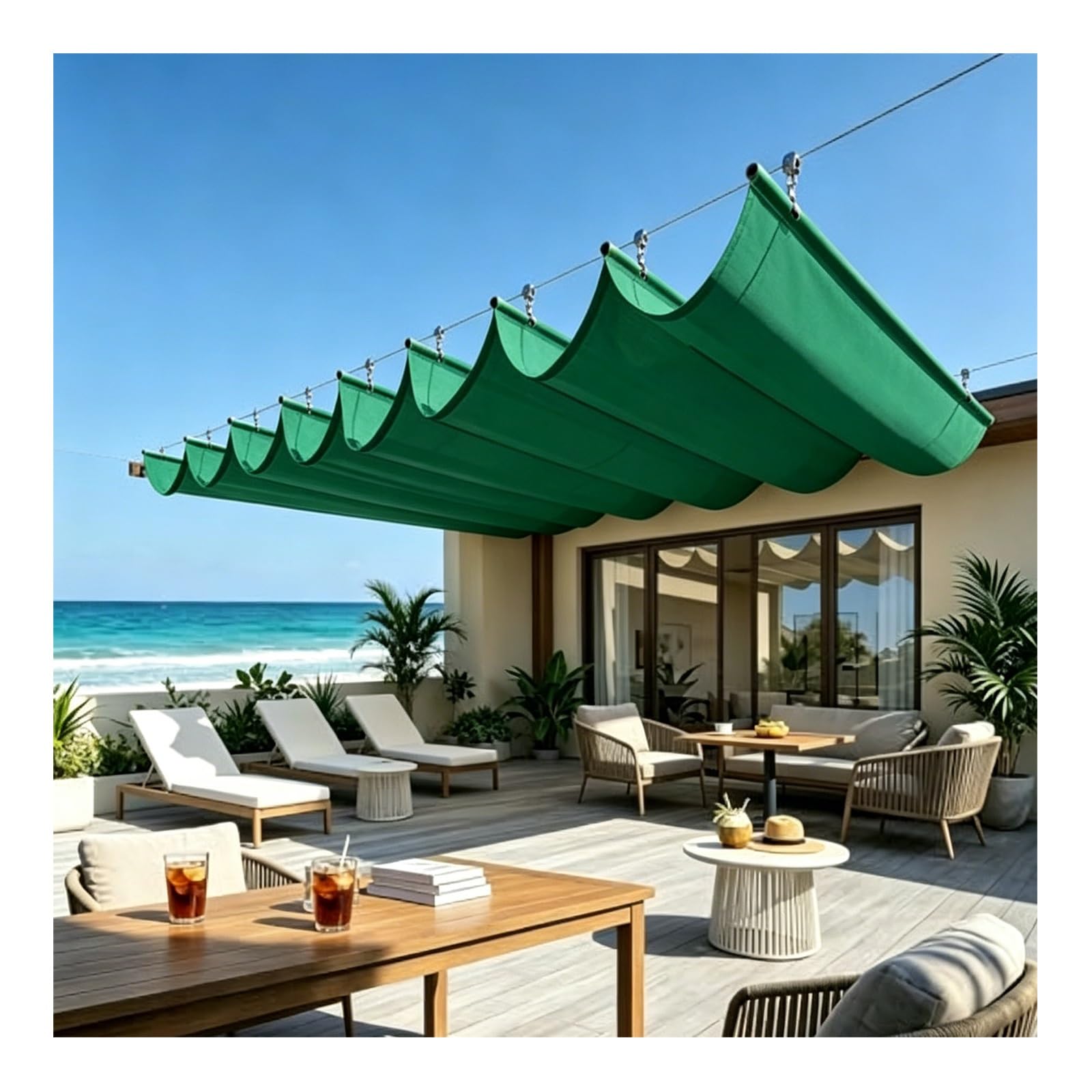Voile d'ombrage coulissante : stop à la chaleur sur pergola et terrasse