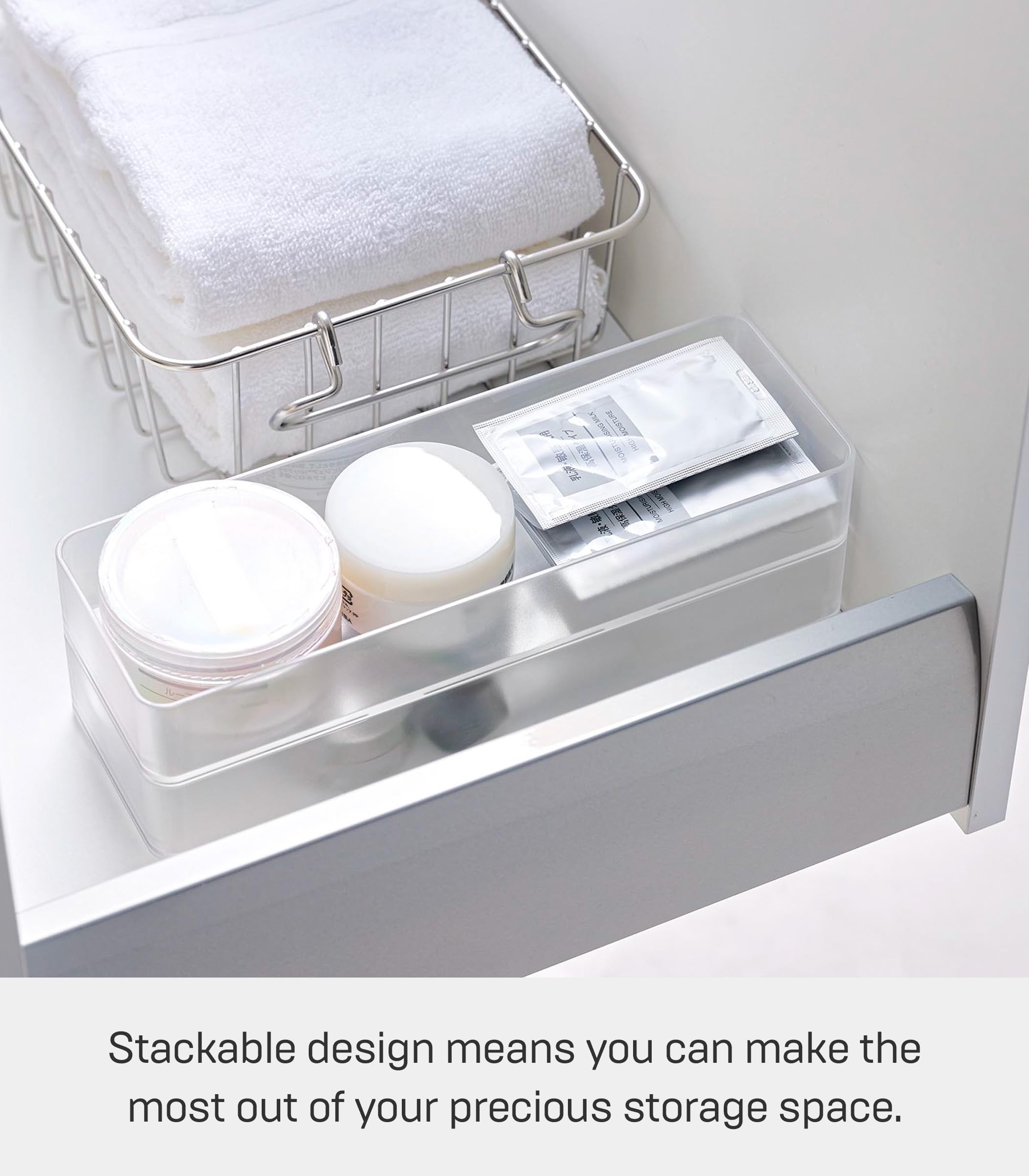 Yamazaki Organizer, żywica, biały, L