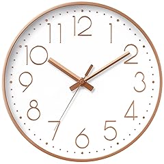 DAXSMY Wall Clock 8 Inch Silent Non Ticking Modern 3 D Wall Clocks Battery Operated Decorative item