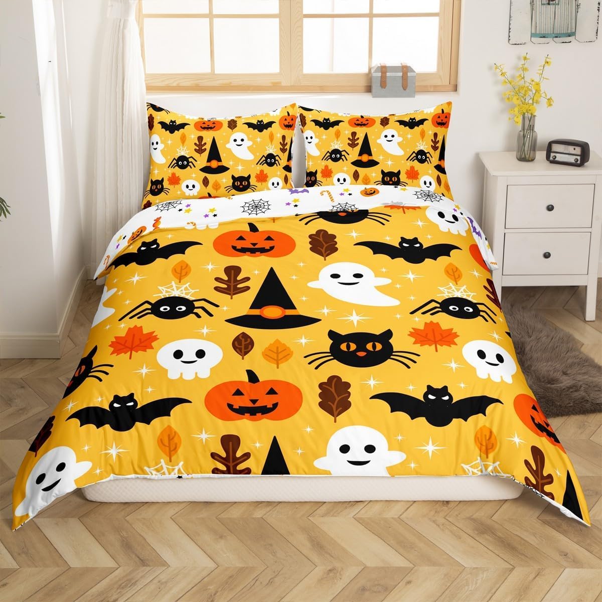 Homewish Kids Halloween King Size Duvet Cover Set - Image 2
