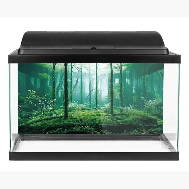 Foto 5 de 8 de Didooou Fondo de pecera de paisaje natural, fondo de acuario, pegatinas de acuario boutique, 30 cm, 40 cm
