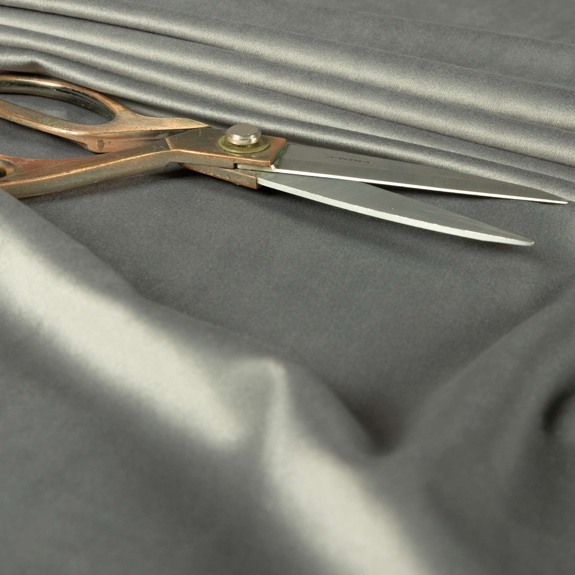 Redbrick Mill Fabrics Flame Retardant Plain Durable Brushed Cotton Feel Velvet Upholstery Fabric by The Metre, 135cm Width, Dark Grey (Per Metre)