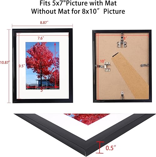 Vista 84 de Medog Marco de póster de 24 x 36 pulgadas, color negro, paquete de 2 marcos para fotos de 24 x 36 pulgadas, marco de galería de estudio, marco de 2P